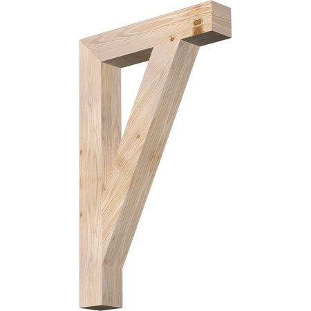 Ekena Millwork Traditional Block Smooth Bracket, Douglas Fir, 3 1/2"W x 20"D x 32"H BKT04X20X32TRA05SDF